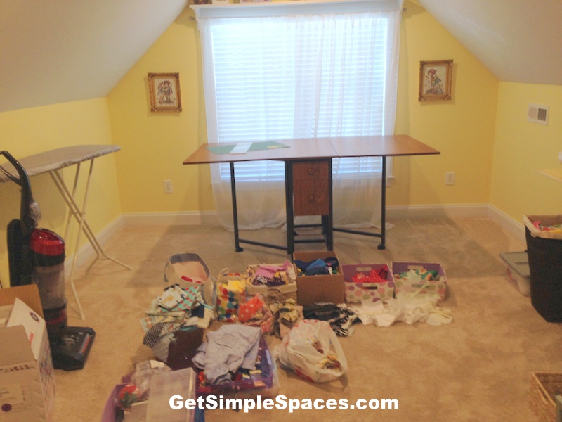 Organized Sewing Room organized sewing room