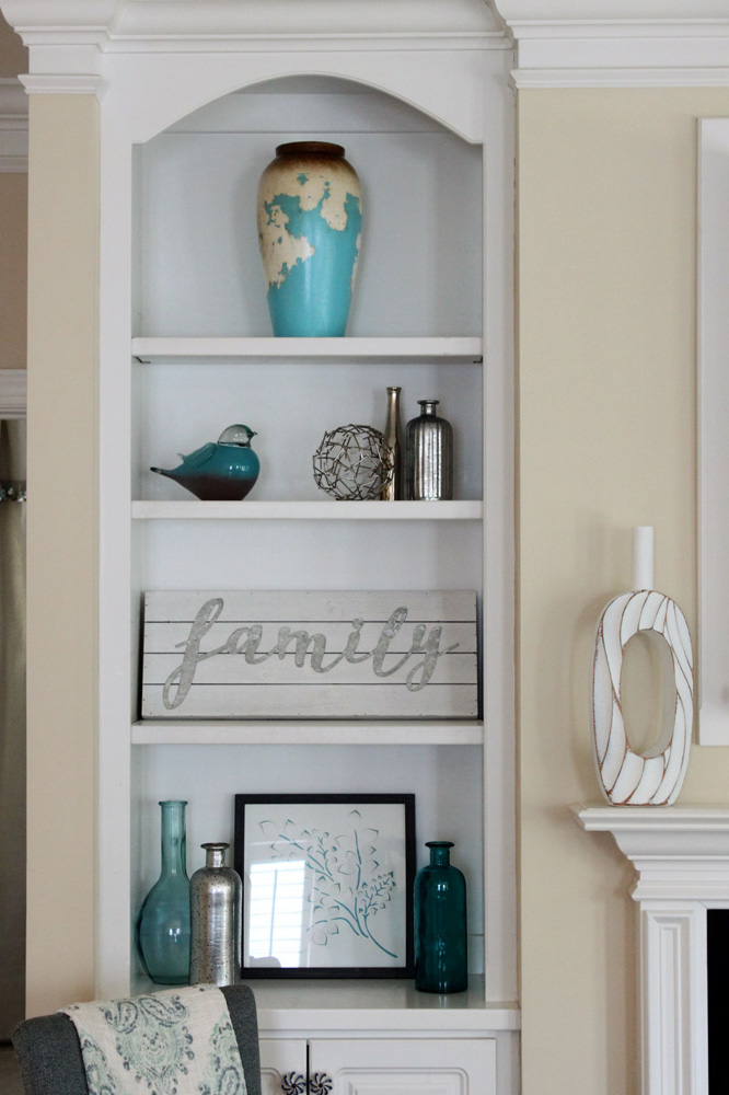Living Room shelves