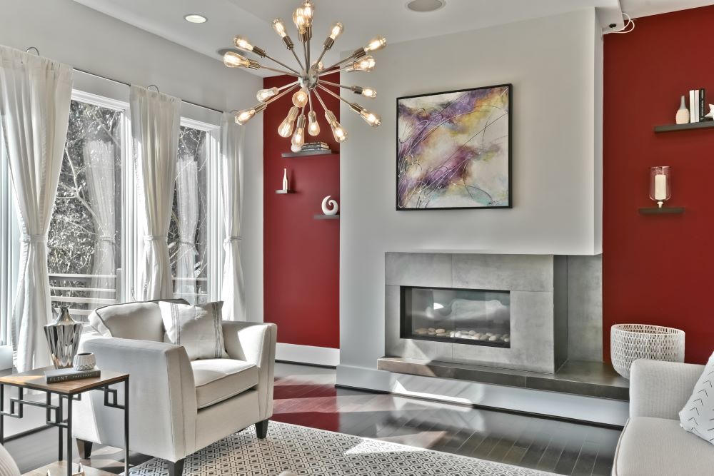 Great room painting feature