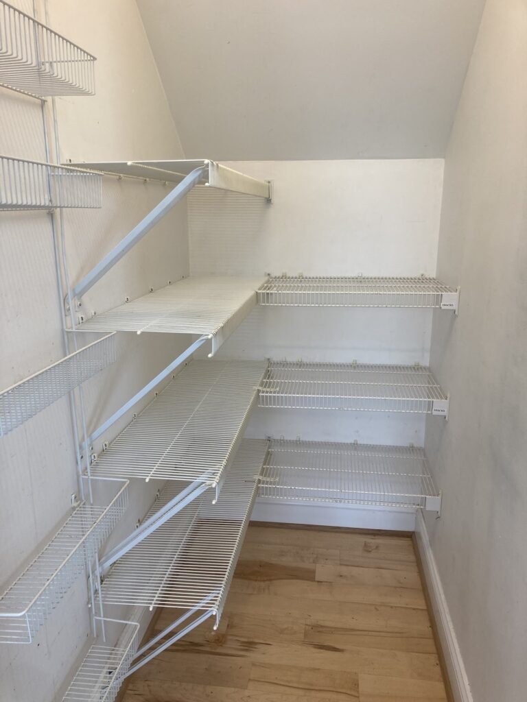 Pantry Organizing Before