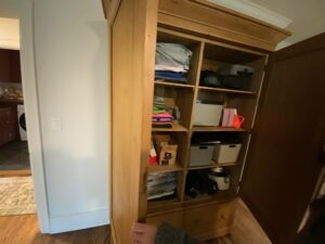 Bedroom decluttering