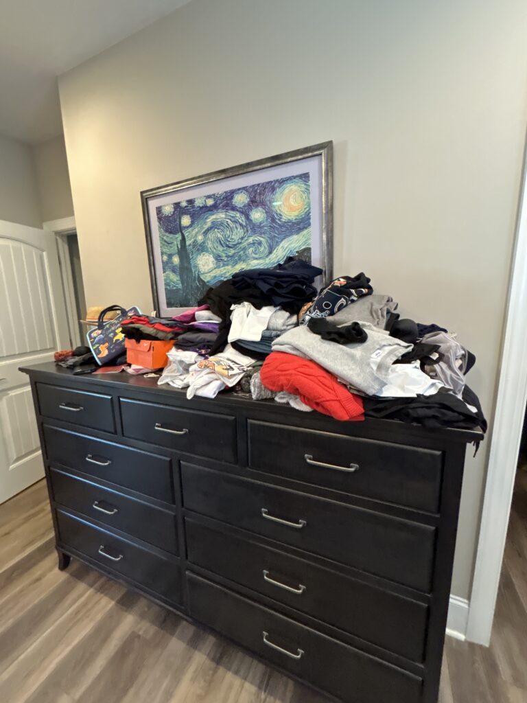 Professional organizer in Wilmington NC helping clients with decision fatigue
