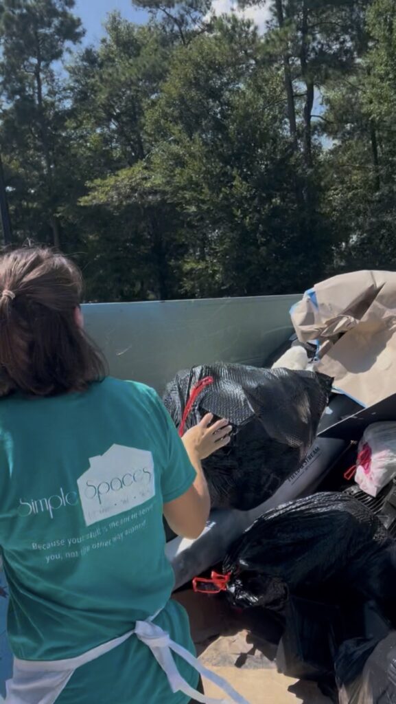 Professional organizing team decluttering a home in Wilmington NC